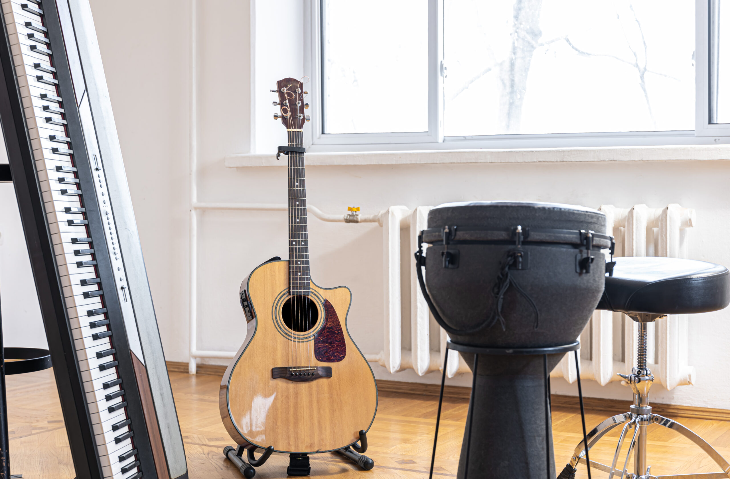 mudanza con instrumentos